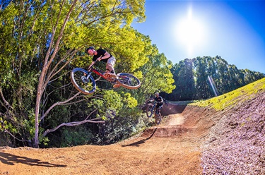 Riding the Tweed’s first official mountain bike park and pump track at Uki in the picturesque Tweed Shire.