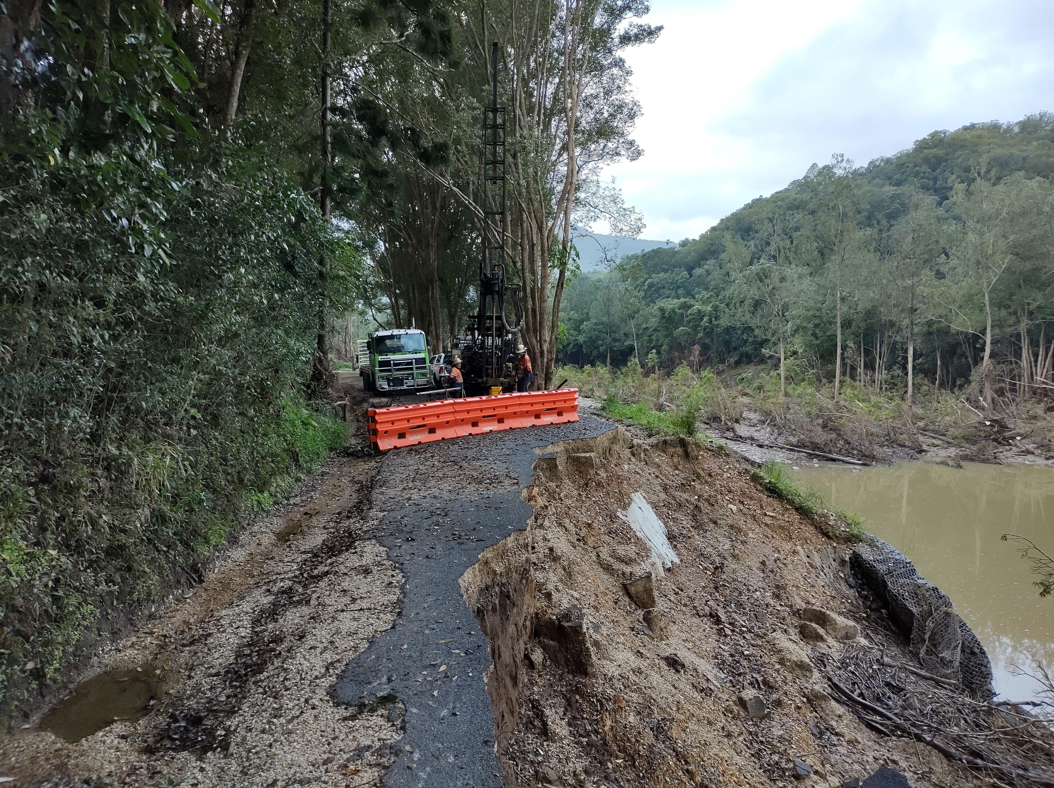Mount Warning Road landslip