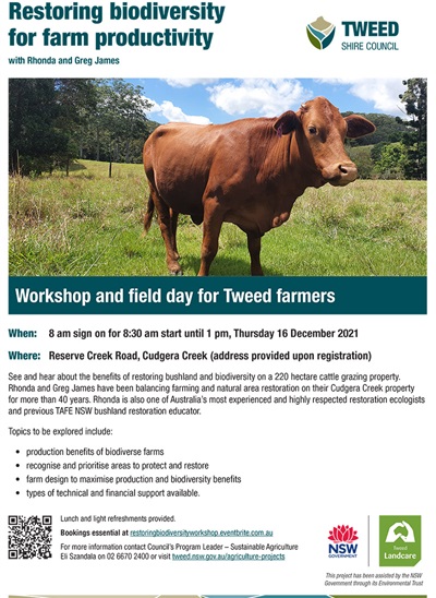 Restoring biodiversity for farm productivity flyer