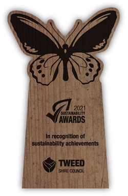 2021 Sustainability Awards trophy