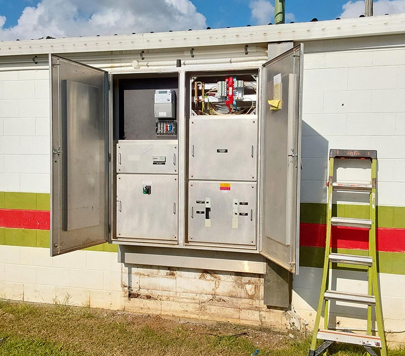 Bilambil Sports Complex east - Main switchboard raised
