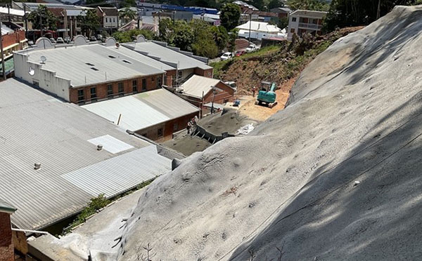 Church Street slope stabilisation continues