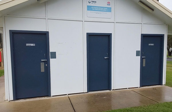 Jim Devine clubhouse - External toilets restoration
