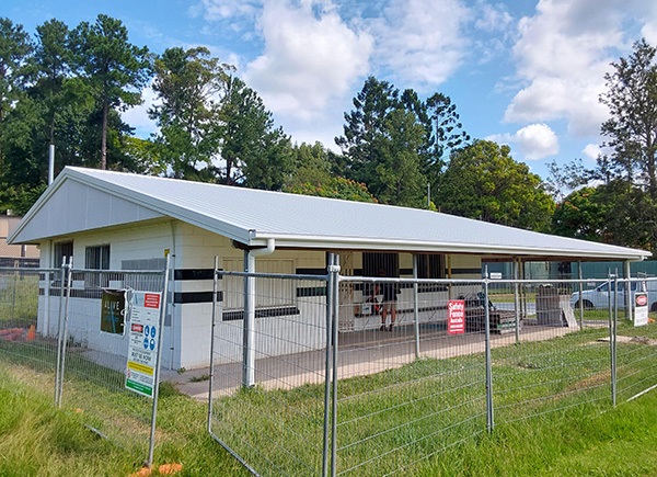 The exterior of the Queens Park Clubhouse has received a fresh coat of paint.