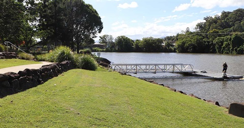 Pontoon at Budd Park Murwillumbah