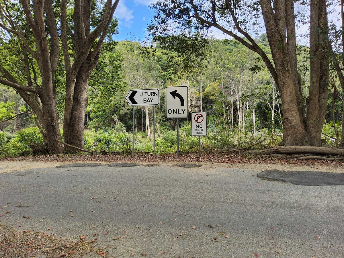 Mount Warning Road new signs