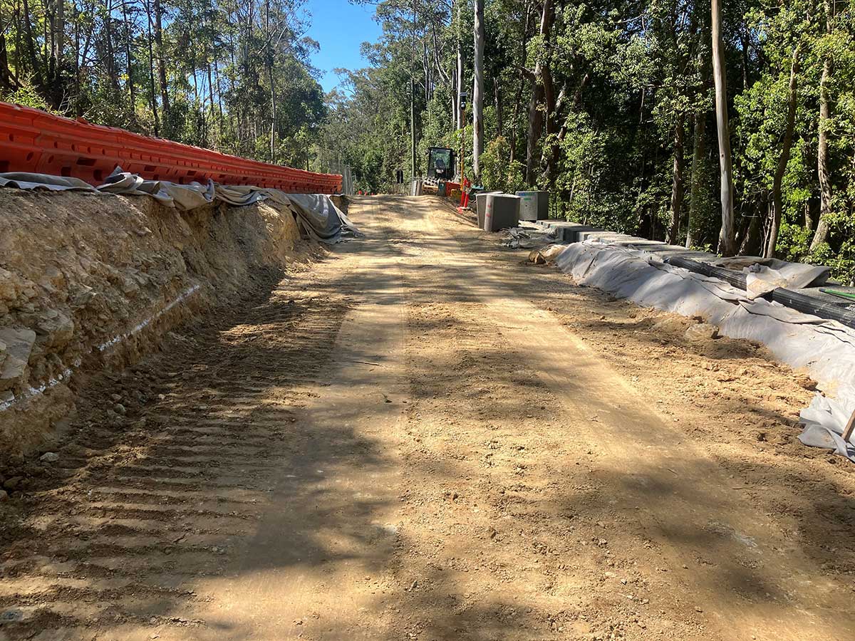 Smiths Creek Road graded