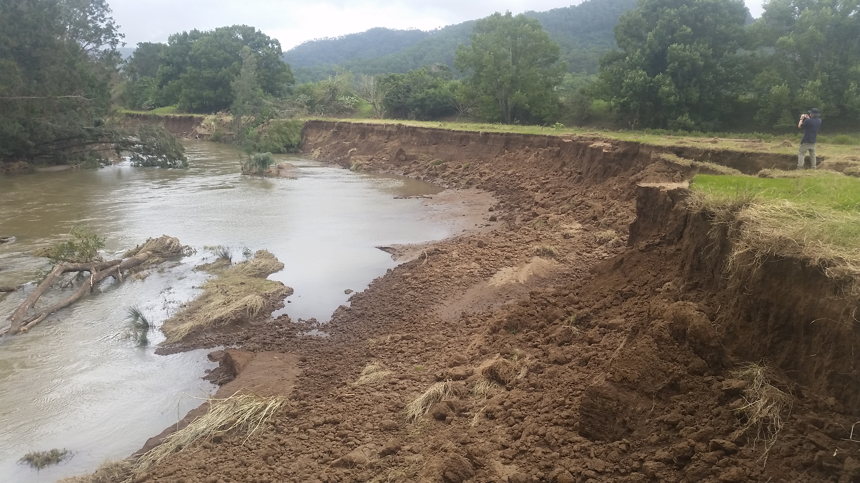Before riverbank reconstruction