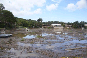 Extensive damage Oxley Cove