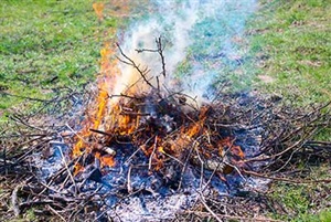 Pile burning