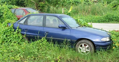 Abandoned car