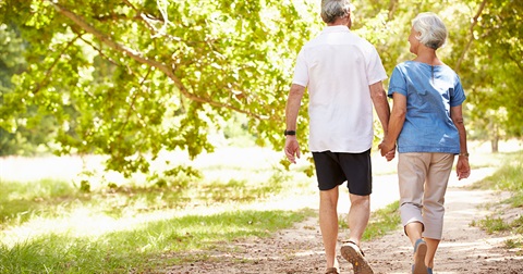 Older people walking