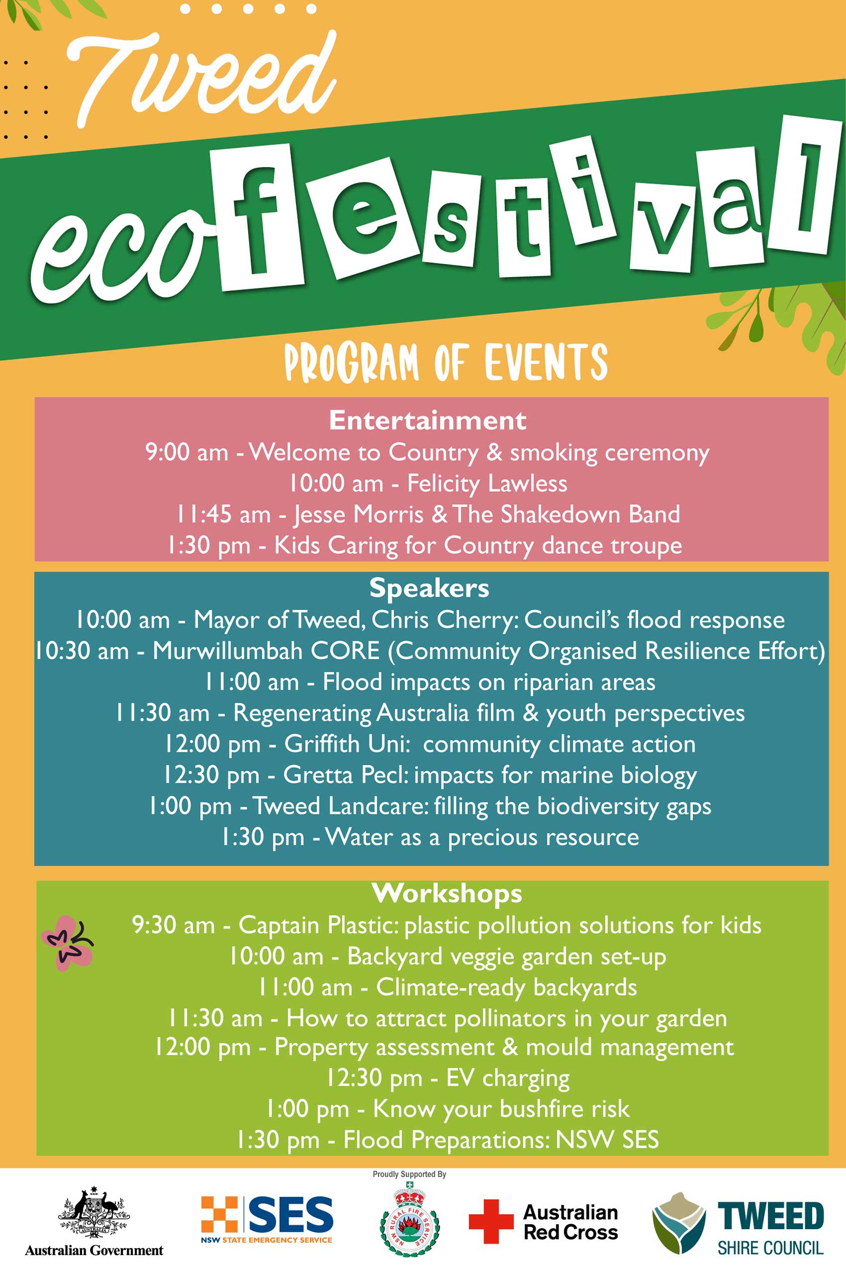 Tweed Eco Festival 2022 program